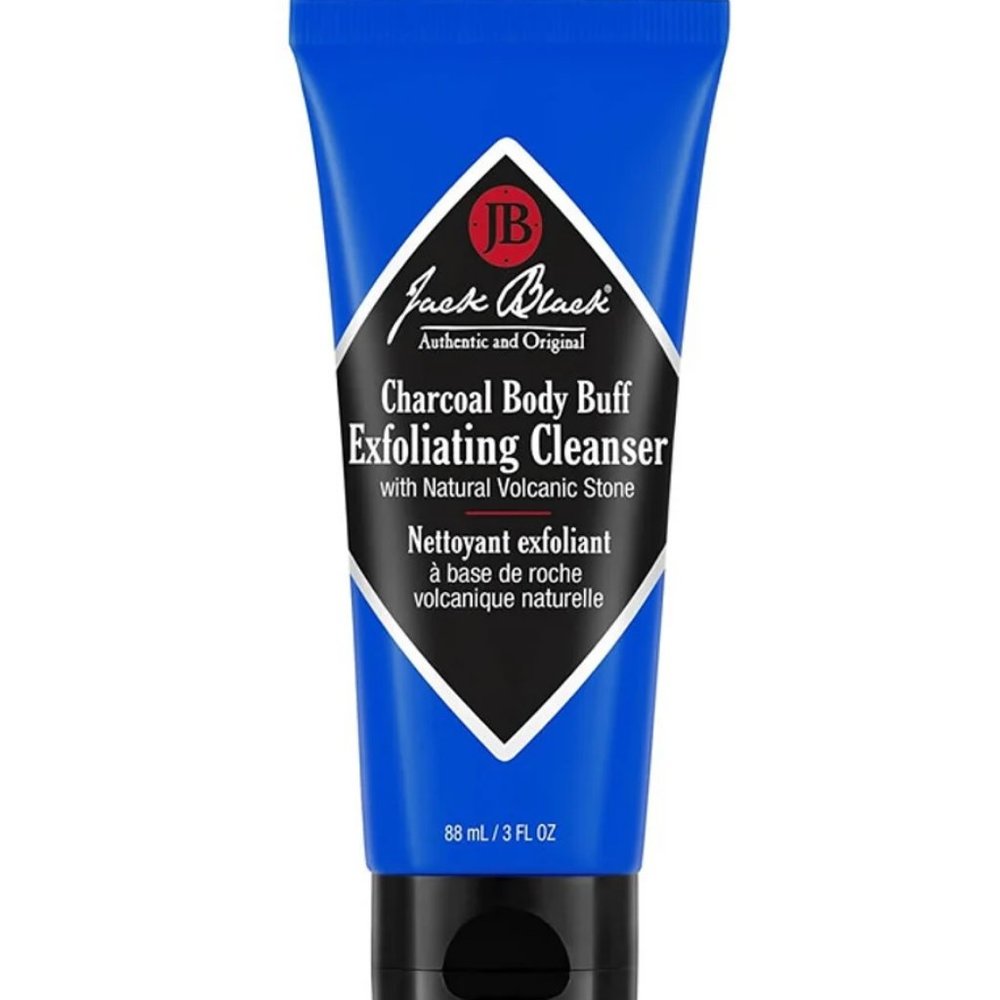 Jack Black Charcoal Body Buff Exfoliating Cleanser Natural Volcanic Stone 88 ml